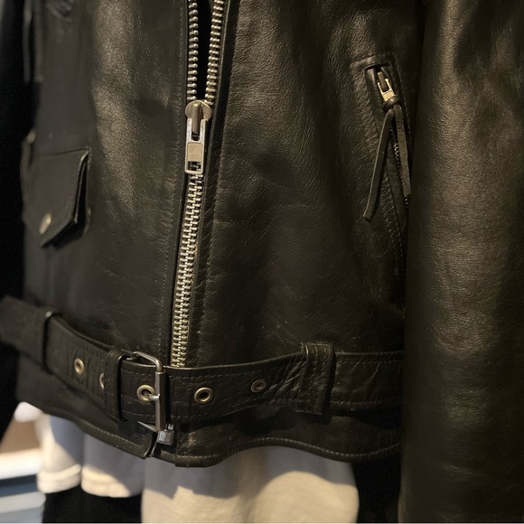 Xelement Black Classic Insulated Leather Motorcycle Biker Jacket Men Large Moto - Picture 2 of 16